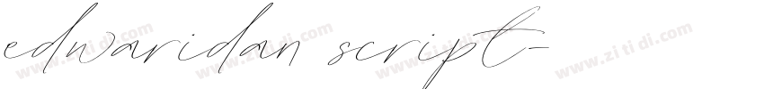 edwaridan script字体转换